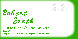 robert ereth business card